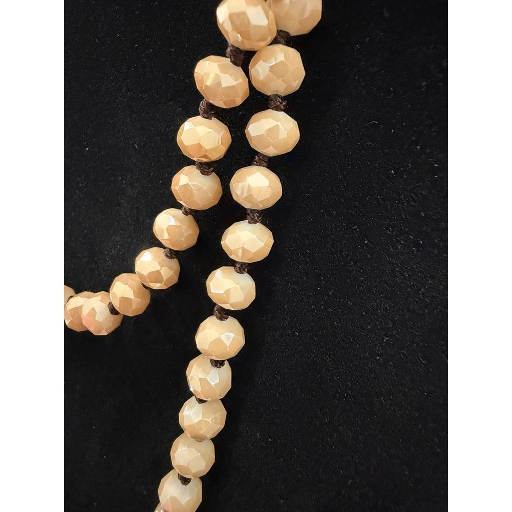 Silver Tone Cross Charm Necklace Pearl Pendant Chunky Cable Chain Faith Jewelry - Picture 2 of 4